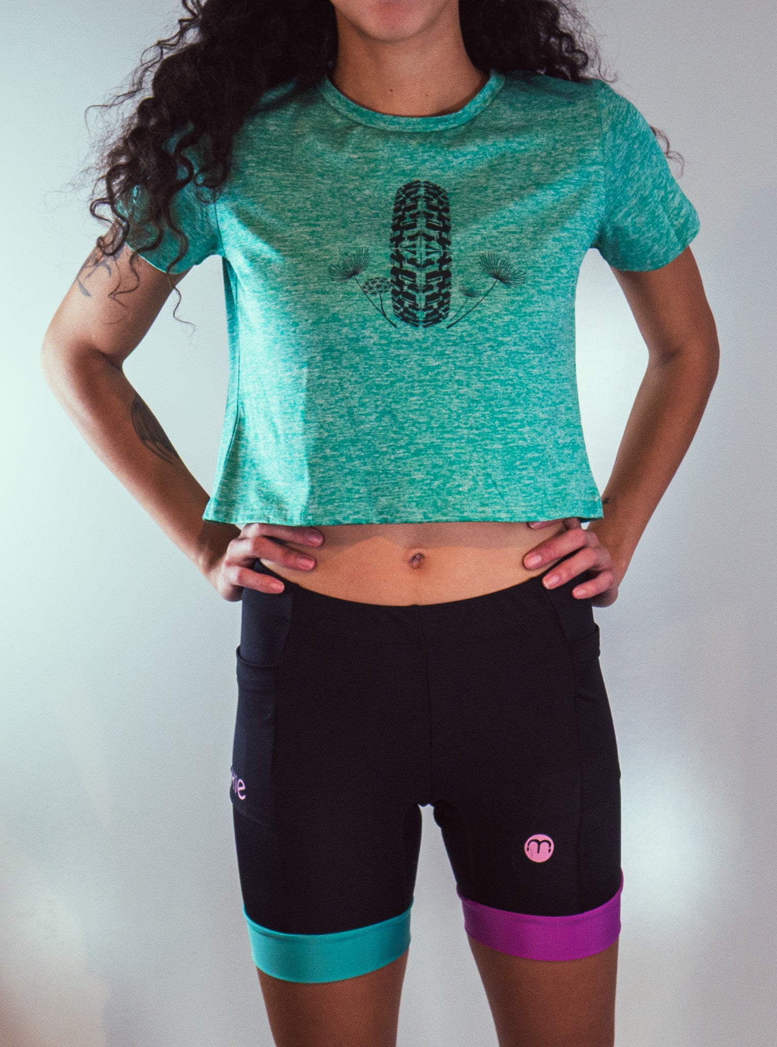 Moxie crop top green